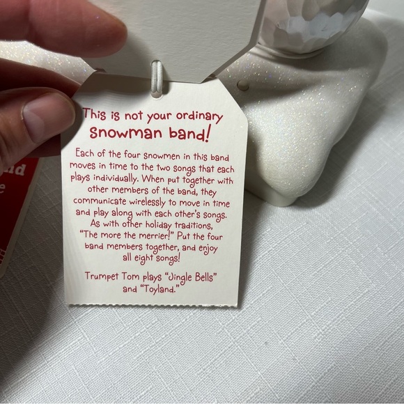 SEE VIDEO! Hallmark Wireless Snowman Band Complete Set Christmas Music & Motion - Picture 5 of 9